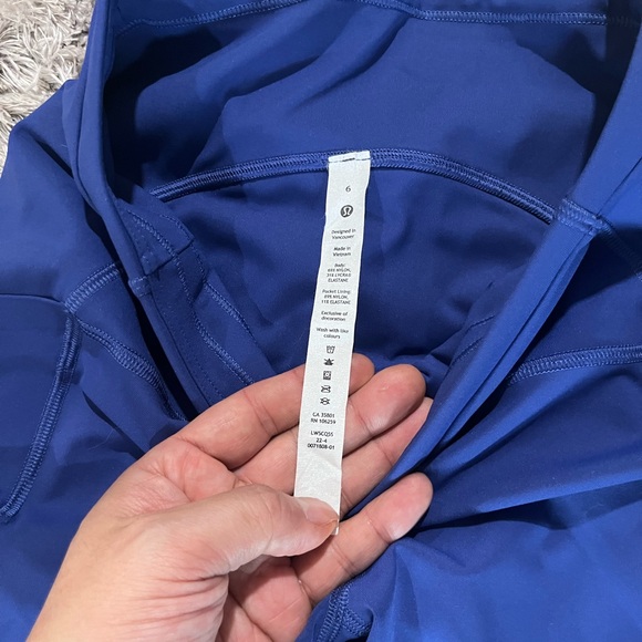 Lululemon Athletica Cobalt Blue Activewear - Picture 2 of 3